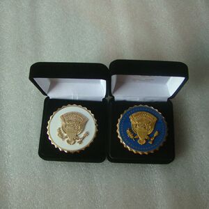 金属徽章美国总统勤务识别章/胸章礼服奖章送盒纯铜
