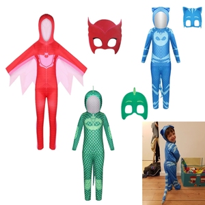 PJ Masks万圣节服装六一儿童蒙面侠英雄猫小子cosplay造型紧身衣