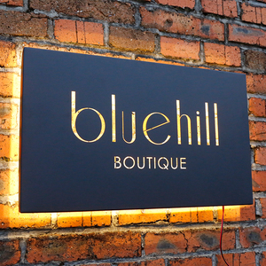 不锈钢镂空创意灯箱led背光招牌户外金属发光字圆形门头烤漆定做