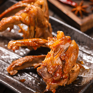 下洋光明香辣鸭锁骨卤味龙岩永定土楼特产网红寝室小吃即食零食