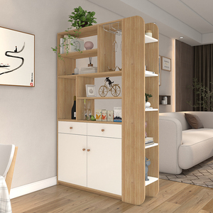 定制酒柜玄关柜客厅简约小户型屏风鞋柜一体靠墙置物架进门隔断柜