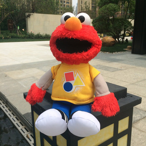 芝麻街elmo艾摩公仔会说话唱歌的外语毛绒玩具娃娃布偶生日礼物