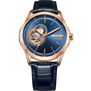 2020新款雷迈手表男士皮带镂空自动机械表正品包邮钢带男表8105m