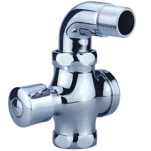 手按式蹲便器冲水阀按压冲洗阀1寸6分弯头暗装蹲便器冲水阀