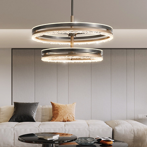 松伟【水晶之恋】现代轻奢客厅吊灯吸吊两用原创设计师高端餐厅灯