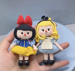 手工diy钩针毛线玩偶496白雪爱丽丝多妹中文电子图解教程公仔人气