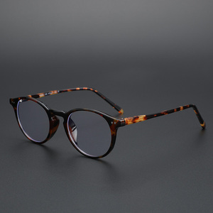 复古玳瑁镜框可配镜片近视散光眼镜框女轻款不压鼻梁大众款近视镜