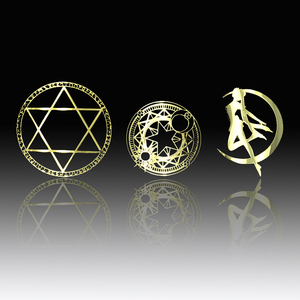 六芒星魔卡少女樱百变小樱魔法阵手机贴纸金属贴美少女战士手机壳