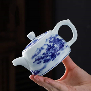 茶壶陶瓷功夫茶具壶青花瓷小茶壶泡茶壶单壶250毫升