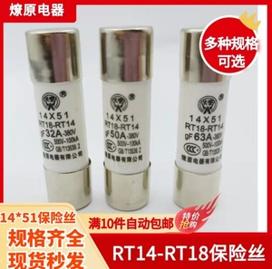 燎原14*51有填料封闭管式熔断器RT14RT18RT19 RO16 RT28-63保险丝