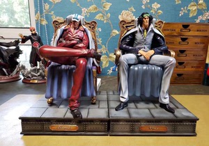 【孤品模玩】 海贼王 殿堂青雉 坐姿三大将 gk雕像模型手办 现货
