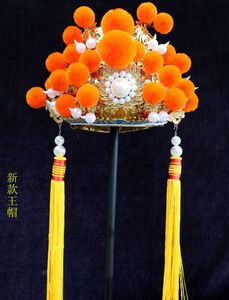 新款粤剧 台湾神明国公帽 五爷帽 玄天上帝 菩萨改良王帽戏剧京剧