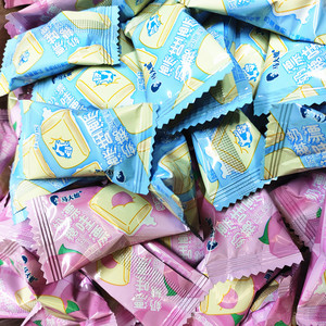 马大姐漂哇漂奶糖结婚庆休闲怀旧零食品白桃散装牛奶味500g包邮