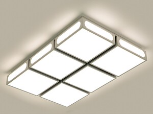 亚克力吸顶灯led日光灯盘天花灯明装卧室吸顶灯亚克力灯客厅灯造