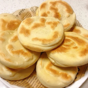 白吉馍1.2kg20个 肉夹馍早餐饼烧饼胚泡馍饼 电饼铛烤箱油炸白馍