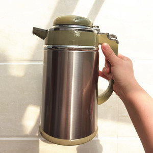 清水按钮式保温壶家用大容量热水瓶小巧户外暖瓶车用商务咖啡壶