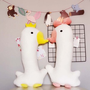 创意可爱ins网红抖音开心你好鸭公仔毛绒玩具软体大号少女心抱枕