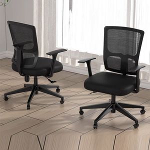 电脑椅家用升降职员办公人体工学转椅久坐舒适网布会议室座椅员工