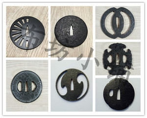 武士刀 护手配件 鄂 日本刀护手 武士刀镡 配件 刀盘 摆件