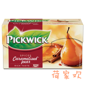 荷兰原装 pickwick caramel pear tea 焦糖肉桂梨 红茶 茶包 20袋