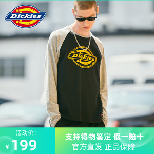 帝客dickies长袖t恤男春秋季圆领德克士衣服潮牌大学生迪克斯上衣