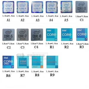 原装9 10代 11代cpu intel标签 台式机笔记本corei3 i5 i7 i9贴纸