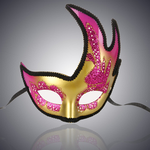 万圣节面具化妆舞会面具半脸威尼斯火焰面具儿童派对表演面具