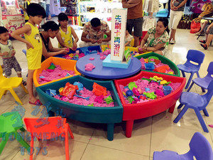 儿童圆形太空玩具塑料沙盘桌球池积木水钓鱼淘气堡广场游乐场包邮