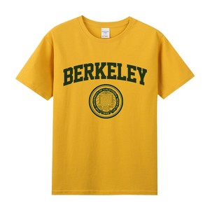 美式美国加州大学伯克利分校berkeley印花周边纯棉短袖男女款t恤