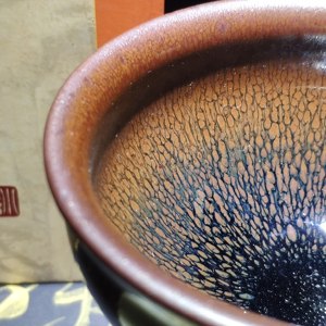 非遗传承人孙福昆义女邓沅建盏全手工龙窑柴烧仿宋鹧鸪瓷紫砂壶