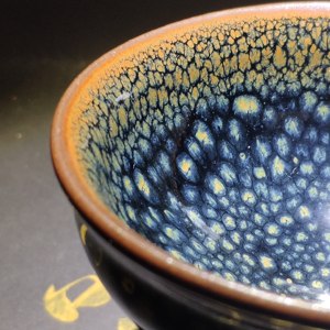 非遗传承人孙福昆义女邓沅建盏全手工龙窑柴烧蓝鹧鸪雀羽瓷紫砂壶