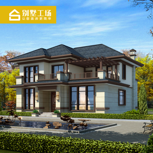st2203小图纸v图纸乡村别墅新楼房全套自建房户型简单中式特点农村二层建筑泰式别墅图片
