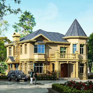 225新款二层自建房设计图纸带阳台简单房新农村别墅小洋楼150平