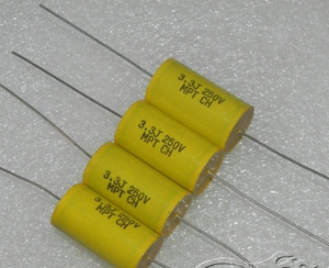 台湾ch全心 mpt 250v3.3uf 335j 金属化聚酯轴向分频薄膜电容