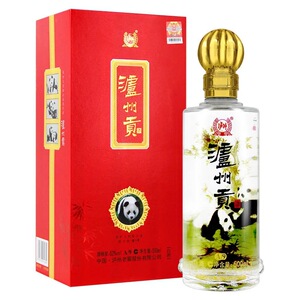 泸州老窖股份出品泸州贡a/9熊猫图案浓香52度500ml*6瓶整箱礼盒装