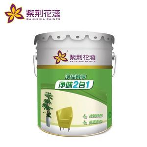 紫荆花漆净佳畅享净味2合1内墙白色乳胶漆净味环保高遮盖力抗碱