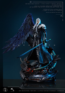 【全新现货】黑羽 蓝天 神之子萨菲罗斯 最终幻想gk限量手办雕像