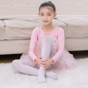 2条装儿童舞蹈袜宝宝白袜女童连裤袜春夏薄款练功袜婴儿芭蕾舞袜