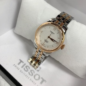 tissot天梭力洛克系列玫瑰金钢带自动机械女表t006.207.22.038.00