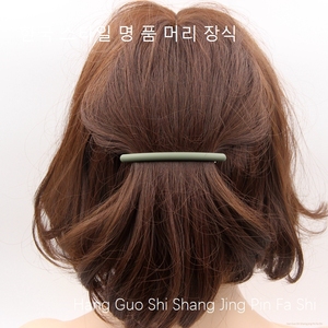 韩国磨砂小号一字弹簧夹简约细长发夹后脑勺夹发饰夹纯色发卡顶夹