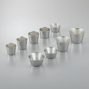 asone不锈钢样品杯 85ml 65*45*34mm 304钢取样杯 日本进口采样碗