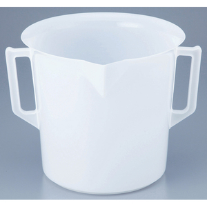 日本hdpe量杯10l5l3l2l进口塑料烧杯带双把手100/300/500/1000ml