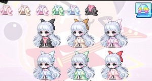 冒险岛 小白兔/顽皮猴/威尔 多彩慵懒两件套交换券软绵绵兔子套服