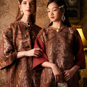 【丽兹奢品】镇店高奢波斯手工地毯拼接lp纯羊绒贵族连衣裙