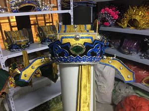 00leslie子培淘宝戏剧戏曲用品京剧戏帽盔头古装头盔帽子师爷帽四门