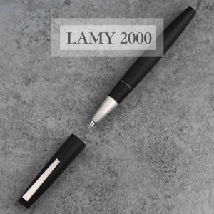东东笔墨 德国原装LAMY凌美2000杜康黑色玻璃纤维款活塞钢笔14K金