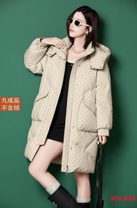上海雪豹66019 女装2023新款羽绒服九成品 女式冬季修身保暖衣壳