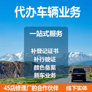 机动车换补行驶证小汽车上户转入提档过户二手车辆年检代办代验车