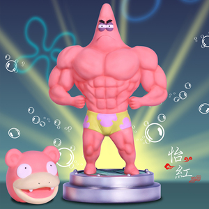 【怡红】go 神奇宝贝肌肉猛男肌肉派大星呆呆兽头套 gk 限量手办