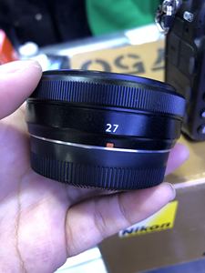 富士XF27mm F2.8微单饼干头人像定焦相机镜头XT20 XT1XT2 XA3包邮